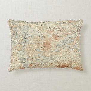 Saranac Lake Chain (Lower, Middle and Upper Lakes) Decorative Cushion