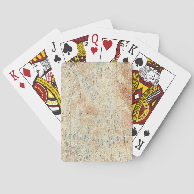 Saranac Lake Chain (Lower, Middle and Upper Lakes) Playing Cards (Back)
