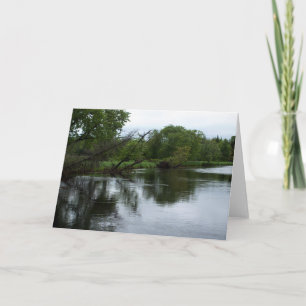 "Saranac River" Photo of Adirondack River & Trees Card