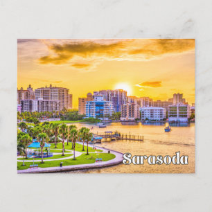 Sarasoda, Sunny Florida, USA Postcard
