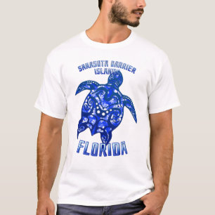 Sarasota Barrier Florida Vacation Tribal Turtle T-Shirt