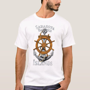 Sarasota Barrier Islands Florida Vacation Nautical T-Shirt