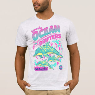 Sarasota FL Dolphin Pod Ocean Drifters Wild & Free T-Shirt