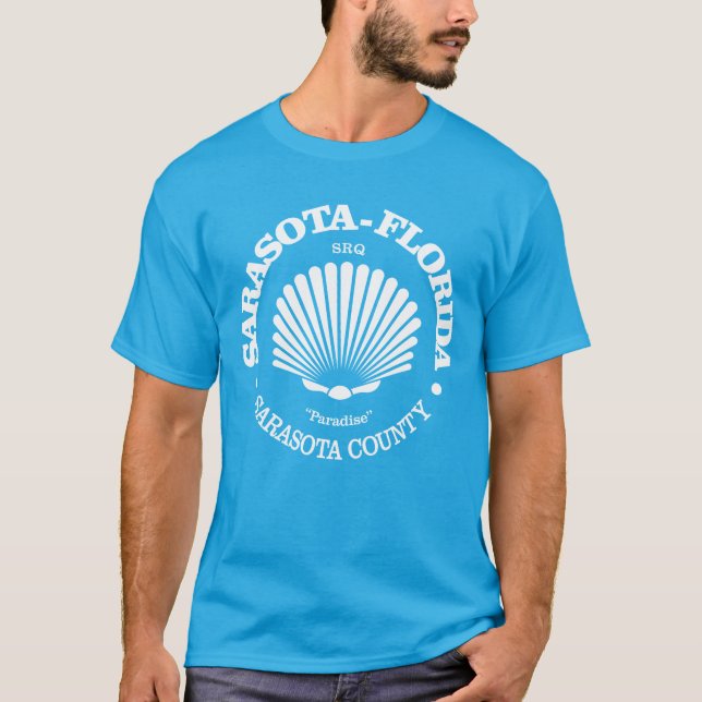 Sarasota Fl (seashell) T-Shirt (Front)