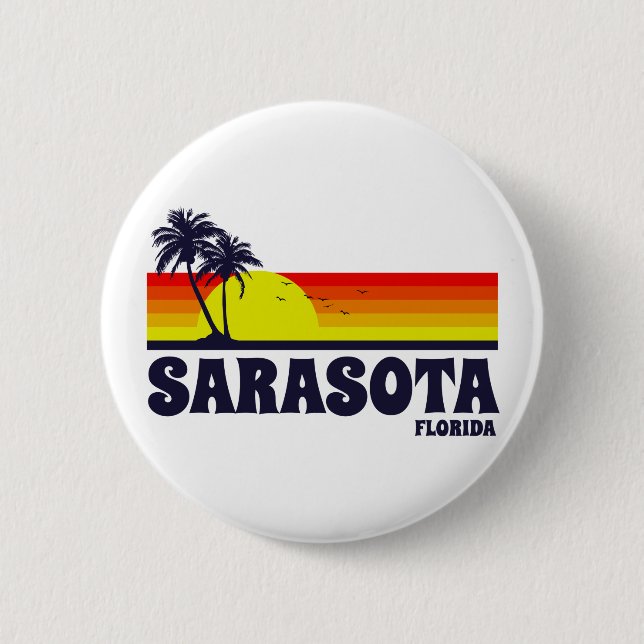 Sarasota Florida 6 Cm Round Badge (Front)
