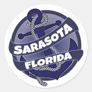Sarasota Florida anchor stickers