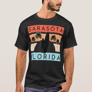 Sarasota Florida Beach Surfing Summer Vacation T-Shirt