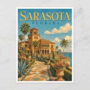 Sarasota Florida GeoSaga Postcard
