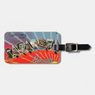Sarasota Florida Greetings  Luggage Tag