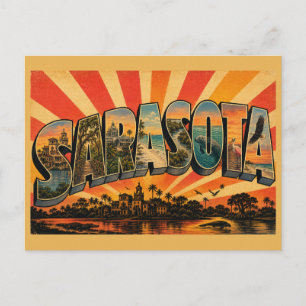 Sarasota Florida Gulf Coast Botanical Garden Beach Postcard