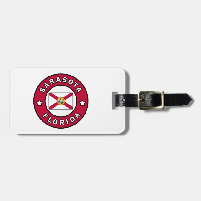 Sarasota Florida Luggage Tag (Front Horizontal)