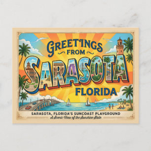 Sarasota Florida – Suncoast Playground Vintage Postcard