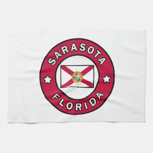Sarasota Florida Tea Towel