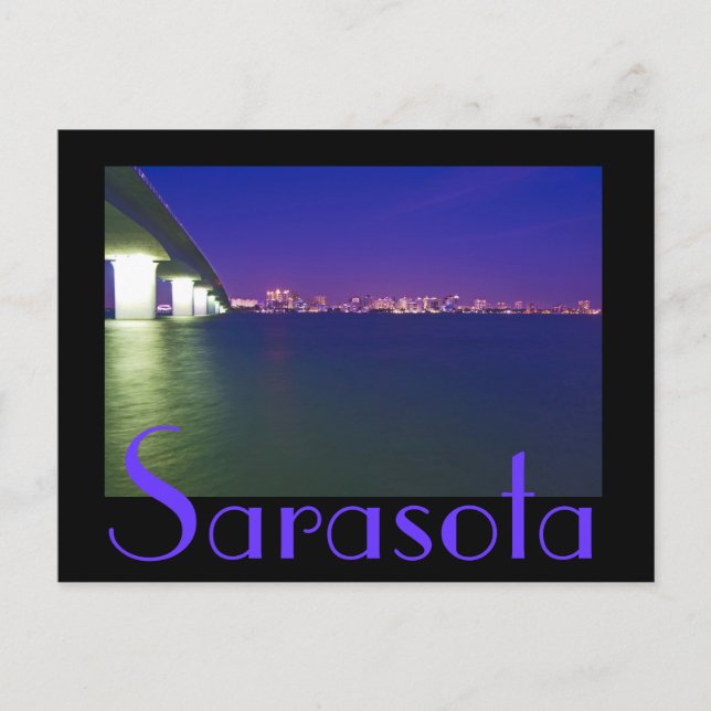 Sarasota, Florida, U.S.A. Postcard (Front)