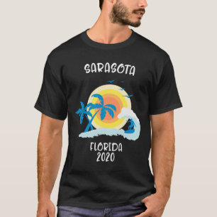 Sarasota Florida Vacation Surf Beach Family Trip S T-Shirt