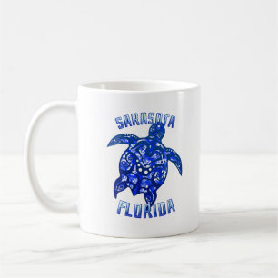 Sarasota Florida Vacation Tribal Turtle Coffee Mug