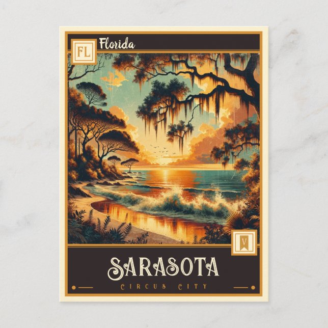 Sarasota, Florida | Vintage Postcard (Front)