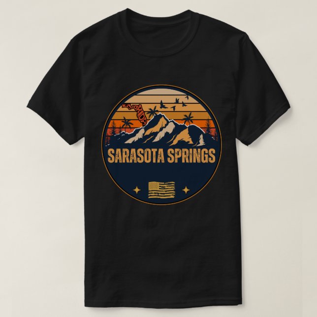 Sarasota Springs, Florida  T-Shirt (Design Front)