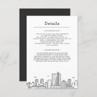  Sarasota Wedding | Guest Details Invitation