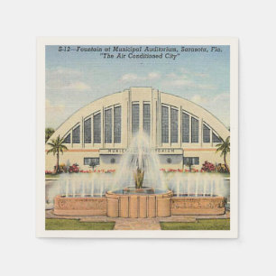 Sarasota's Municipal Auditorium Napkin