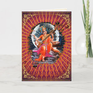 Sarasvati - Card, Greeting, Note, Blank Card