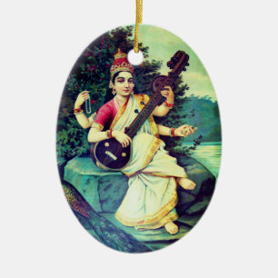 Saraswati Ceramic Tree Decoration