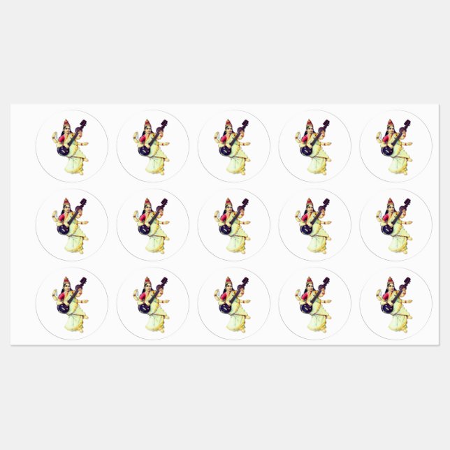 Saraswati, Hindu Goddess (Sheet)