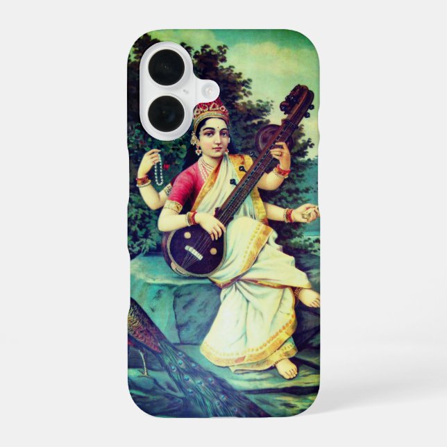 Saraswati iPhone 16 Case (Back)