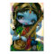 Saraswati Playing Veena Hindu Goddess Art PRINT