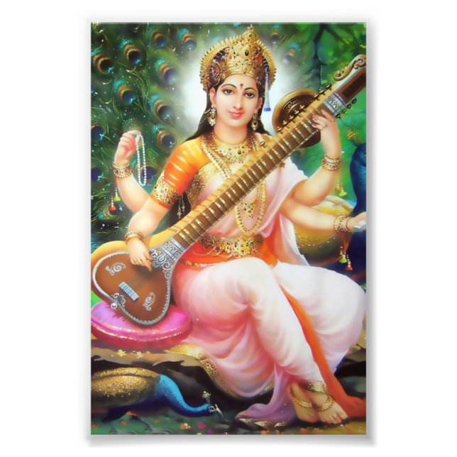 Saraswati Print (4" x 6") - Version 1 (Front)