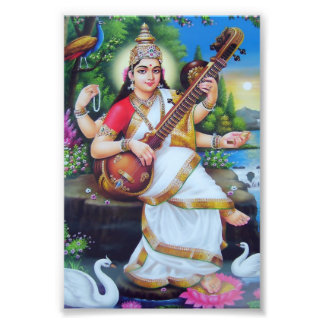 Saraswati Print (4" x 6") - Version 3
