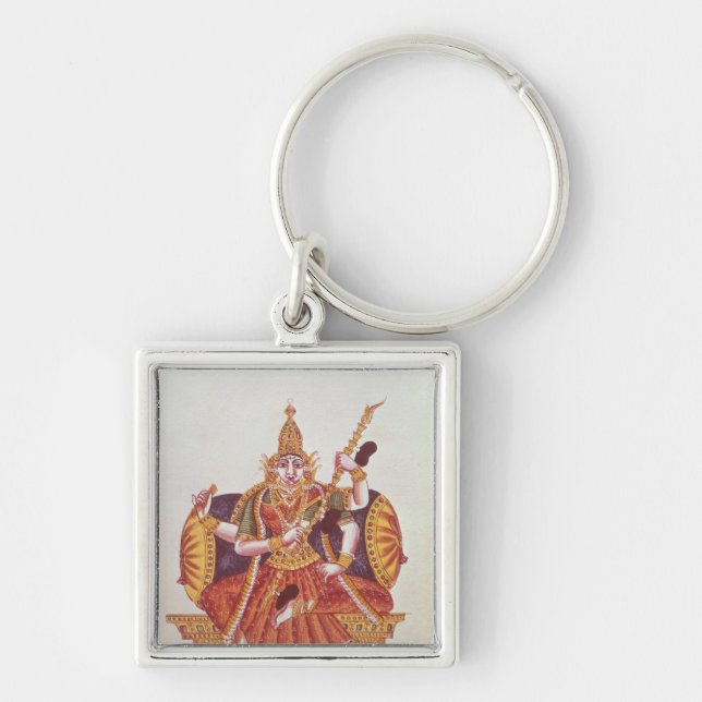Saratheswathee, hindu goddess of learning key ring (Front)