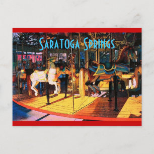 Saratoga Carousel Postcard