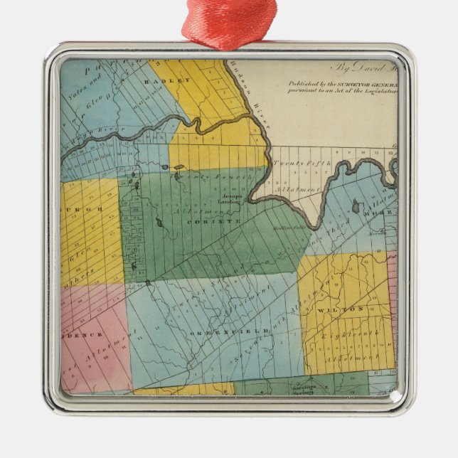 Saratoga County Metal Tree Decoration (Front)