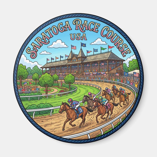 Saratoga Race Course USA Magnet (Front)