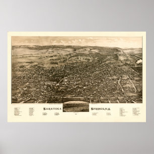 Saratoga Springs, New York (1888) Poster