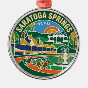 Saratoga Springs, NY, USA USA Metal Tree Decoration