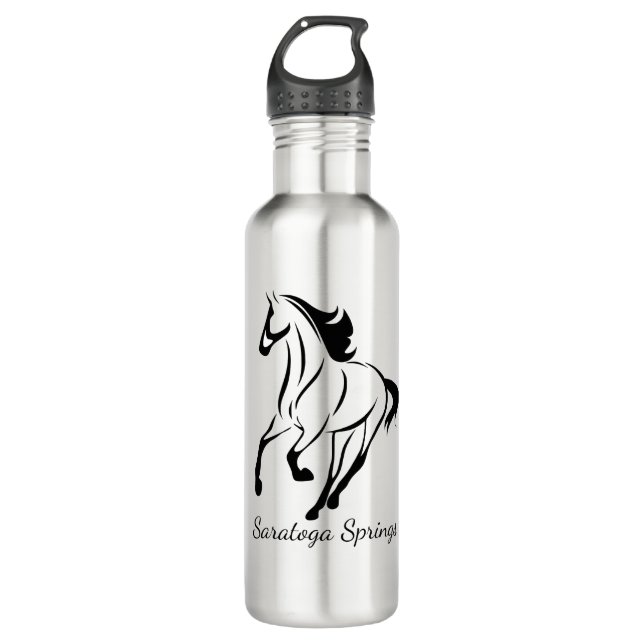 Saratoga Springs Racing Horse 710 Ml Water Bottle (Front)