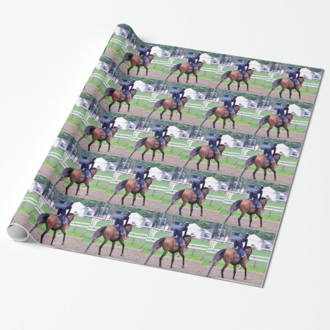 Saratoga Workouts Since 1863 Wrapping Paper (Unrolled)