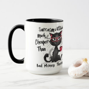 Sarcasm & Attitude Funny Cat Lover Gift Mug