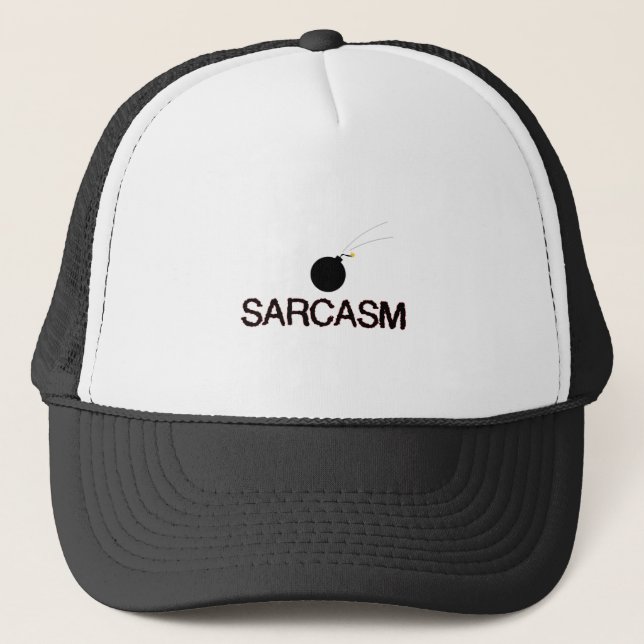 Sarcasm Bombed Trucker Hat (Front)