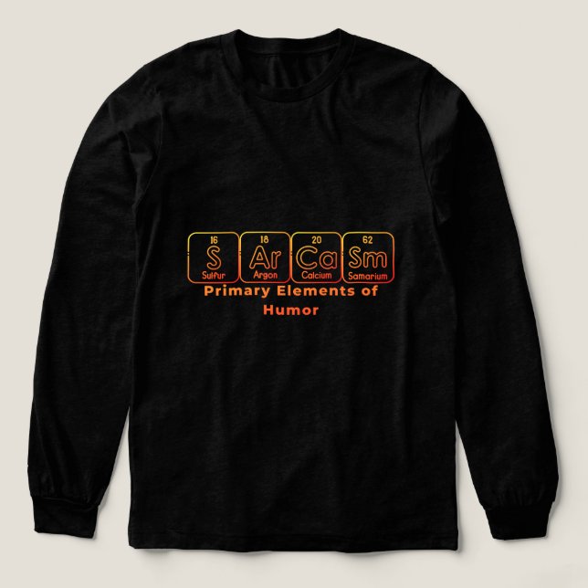 Sarcasm Chemistry Design Tri-Blend Shirt (Design Front)