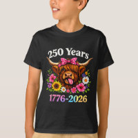 Sarcasm Highland Cow Happy New 250 Years American 