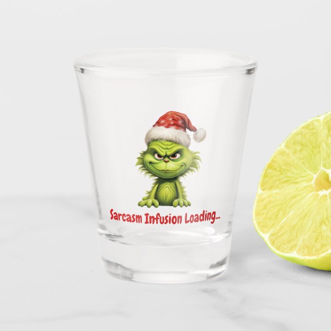 Sarcasm Infusion Loading...  Shot Glass (Front)