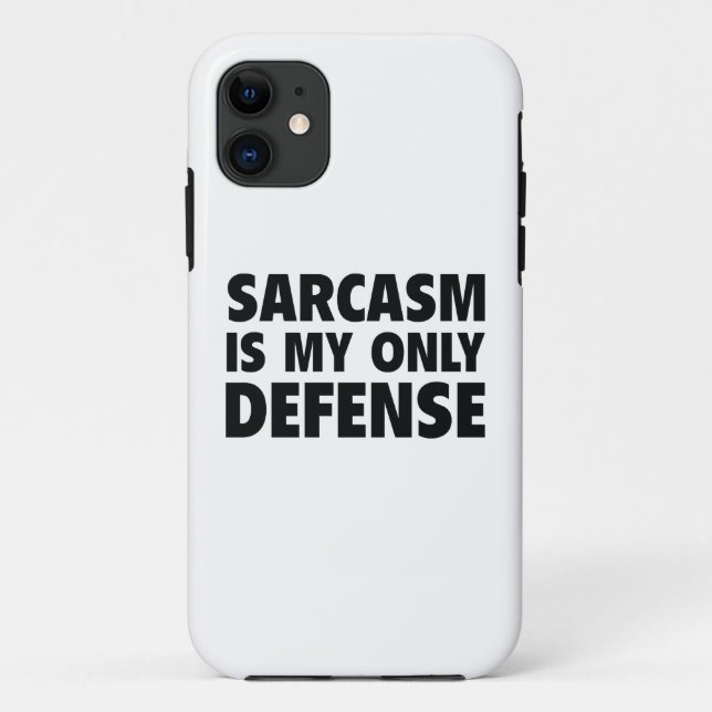 Sarcasm Is My Only Defence Case-Mate iPhone Case (Back)