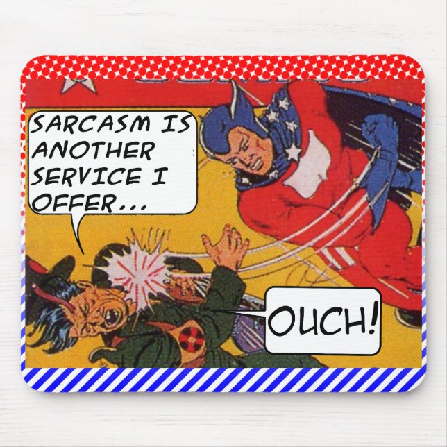 Sarcasm Mouse Pad (Front)