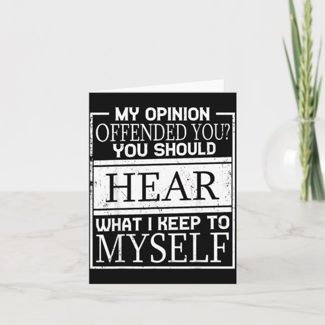 Sarcasm Quote Card (Front)