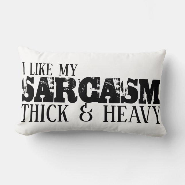 Sarcasm Thick & Heavy Lumbar Cushion (Front)
