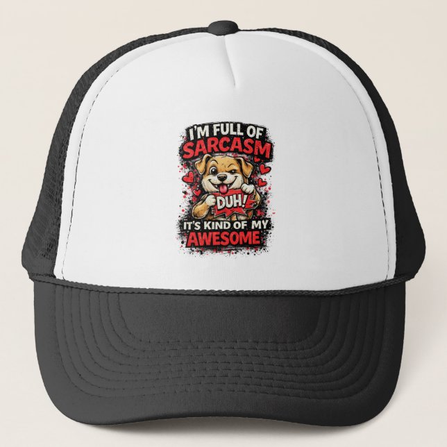 Sarcasm Trucker Hat (Front)