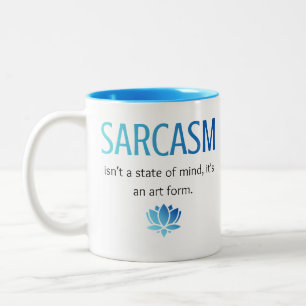 Sarcasm Two-Tone Coffee Mug